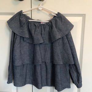 Crewcuts girls ruffle top
